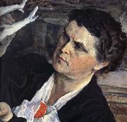 Nesterov Nikolai Stepanovich The Sculptor of portrait oil